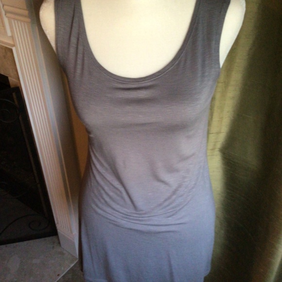 Logo lavish twin set tank with sheer overlay size small pink and gray - Picture 4 of 8